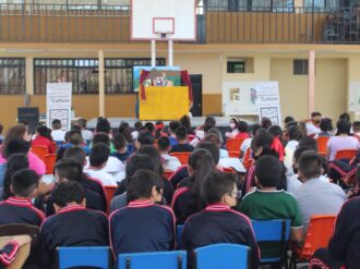 Fomentan valores entre niñez de Río Grande con teatro