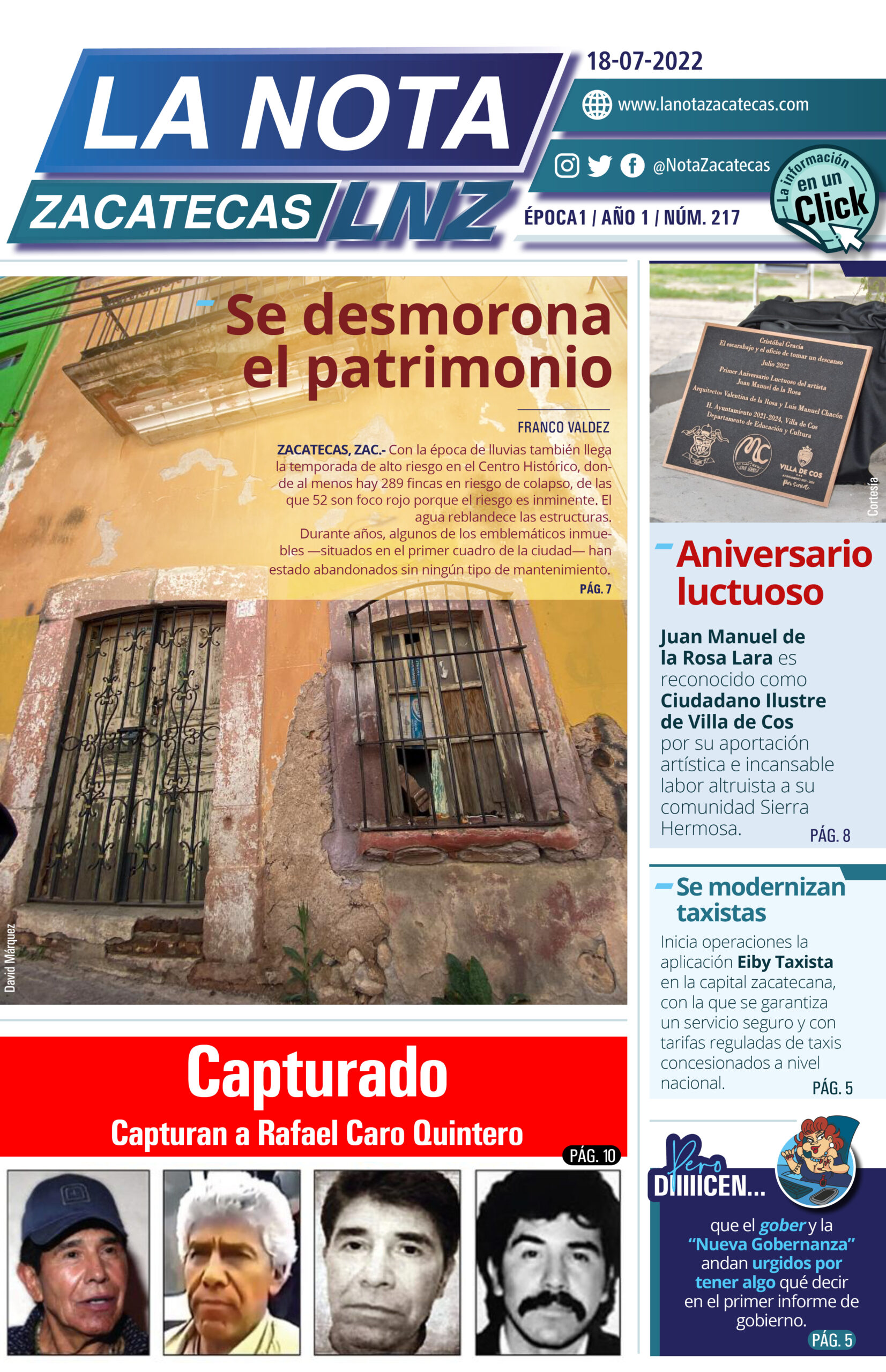 La Nota Zacatecas 18/07/22