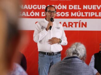 Entregan salón de usos múltiples en San Martín, Sombrerete