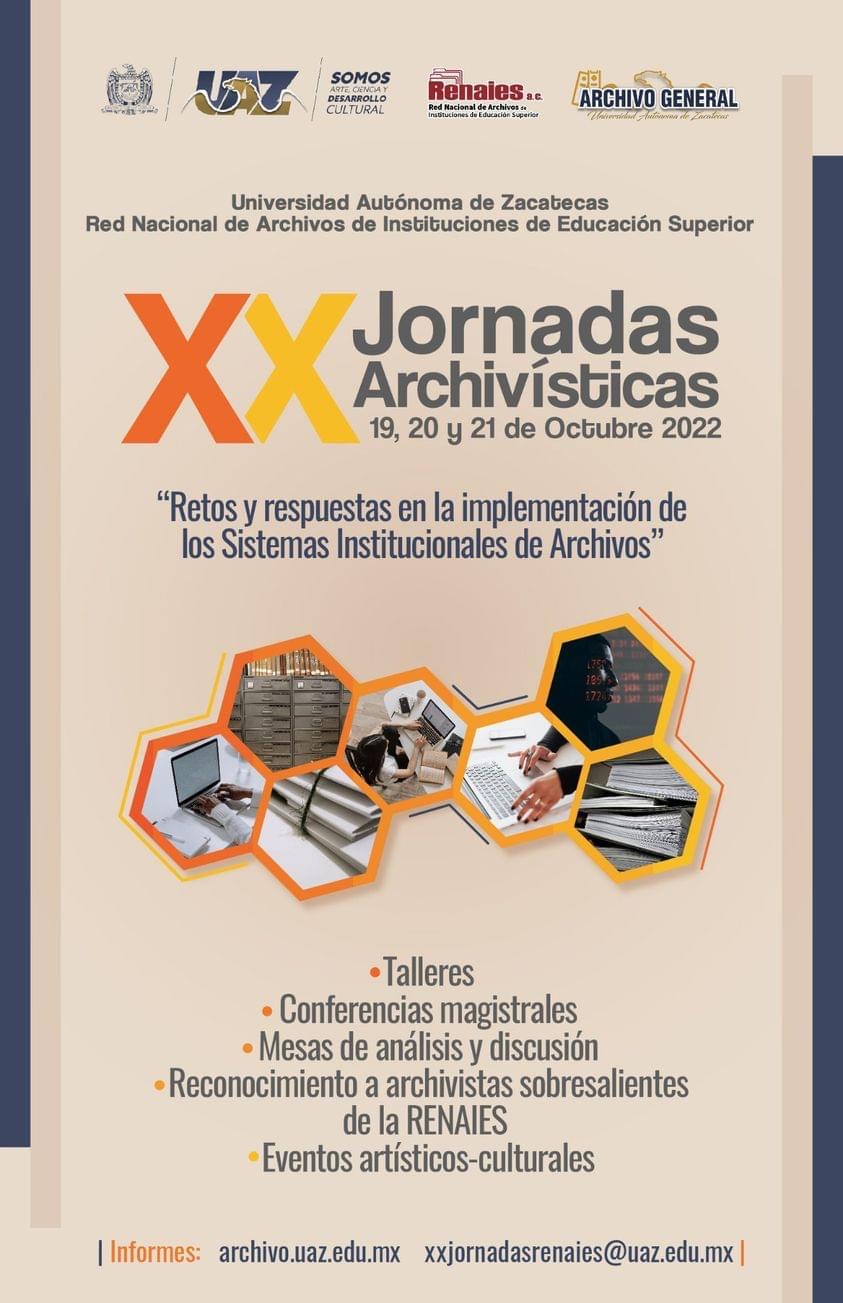 Jornadas Archivísticas, del 19 al 21 de octubre