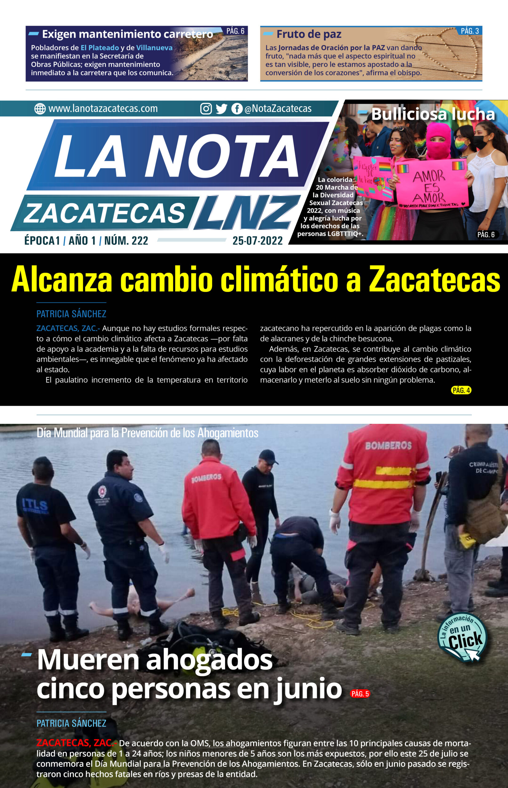 La Nota Zacatecas 25/07/22