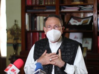 Acuerdan Marín y el obispo apoyo mutuo a favor de la paz