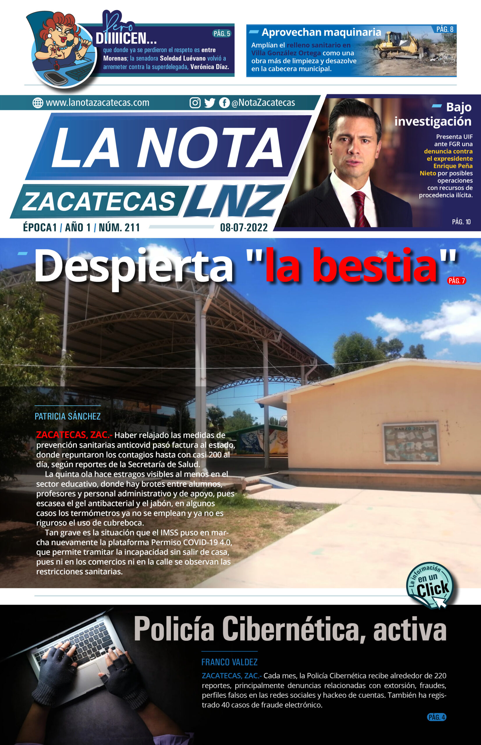 La Nota Zacatecas 8/07/22