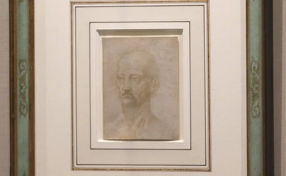 Boceto de un mural perdido de Leonardo da Vinci, en exposición en Polanco