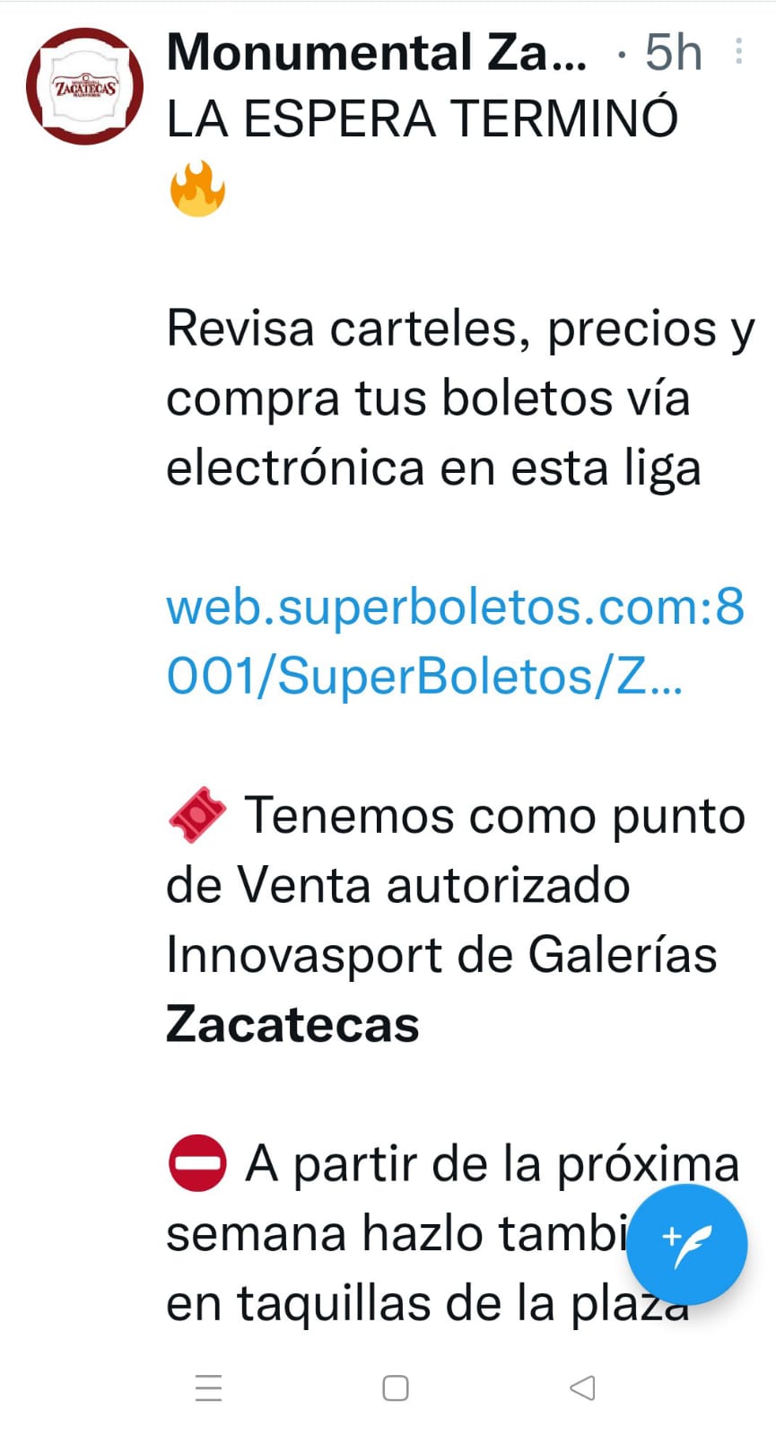 A pesar de suspensión venden boletos para los toros
