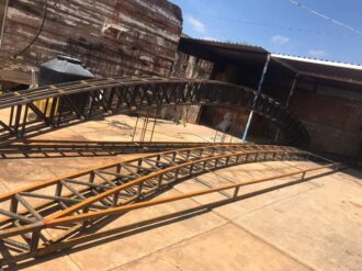 Construyen domo en El Espejo
