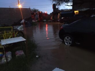 Lluvias causan encharcamientos en Miguel Auza