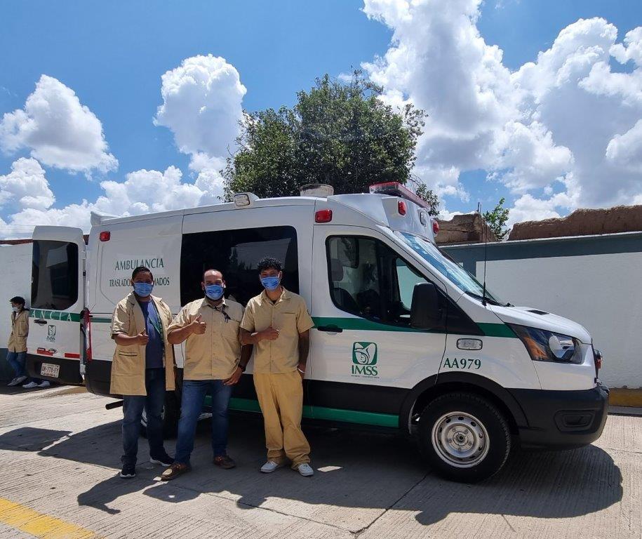 Llegan dos ambulancias del IMSS a Zacatecas