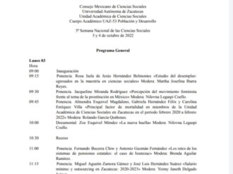 Inicia la Quinta Semana Nacional de las Ciencias Sociales
