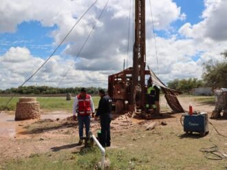 Perforan pozo de agua potable en Noria de Luis