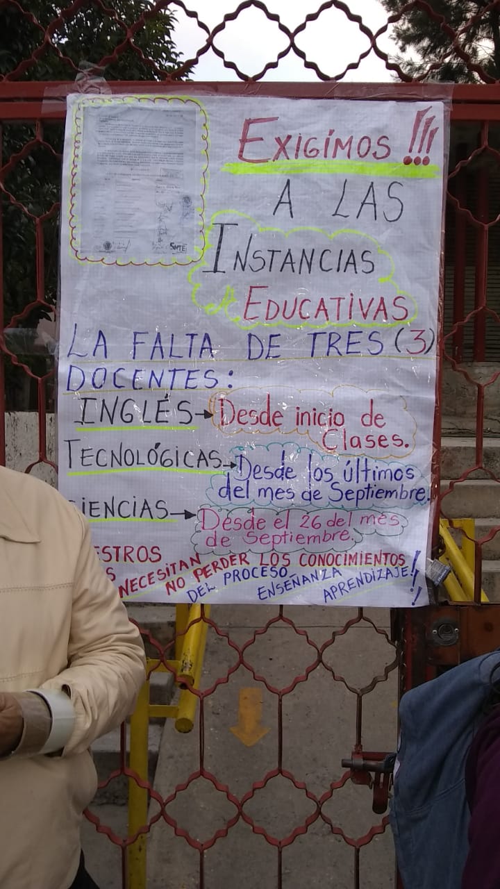 Exigen maestros en Sombrerete y Concepción del Oro