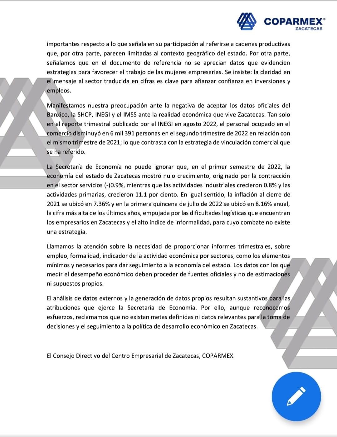 Exige Coparmex resultados a la Sezac
