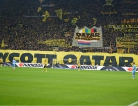 Aficionados alemanes intentan boicotear el Mundial en Qatar