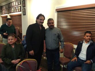 Se reúne Juan Rodríguez Valdez con líderes migrantes