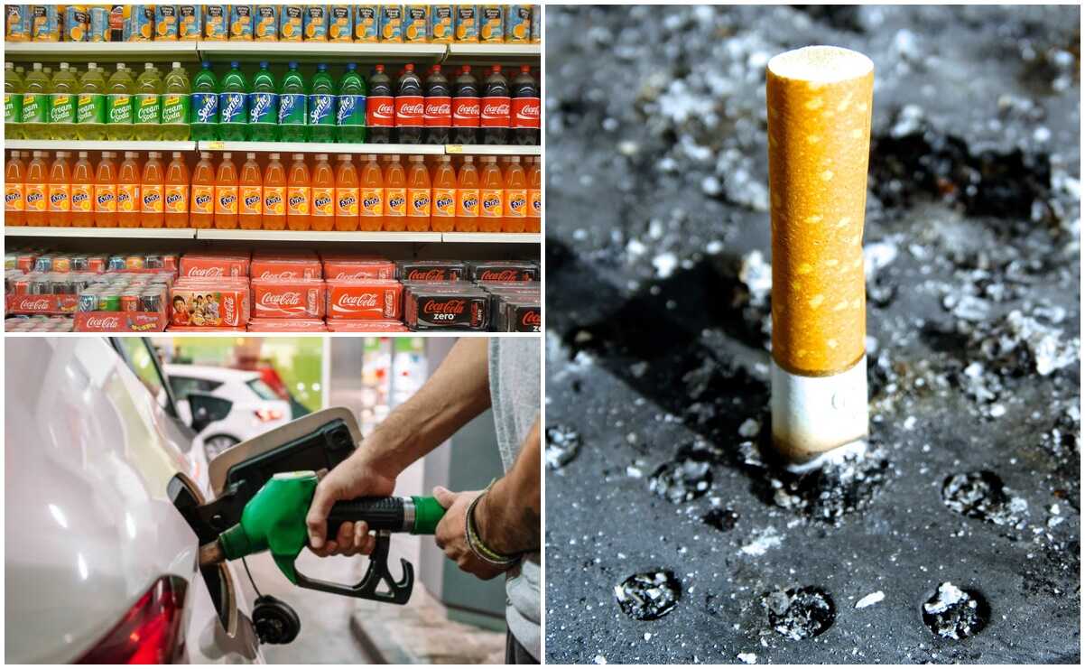 Gasolinas, refrescos y cigarros subirán de precio en 2023