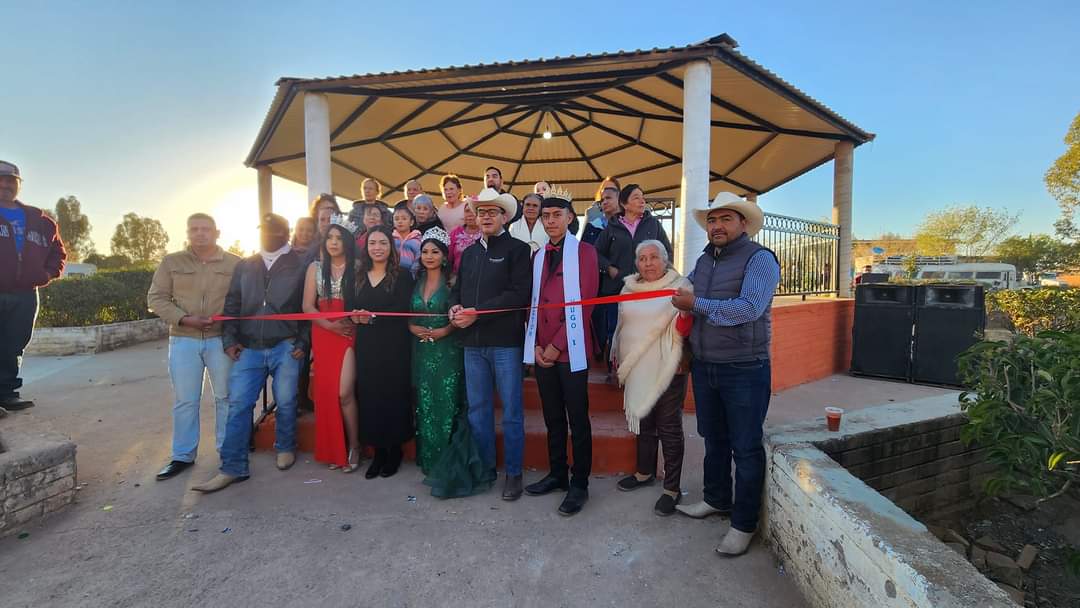 Inauguran kiosco en Bañuelos Nuevo