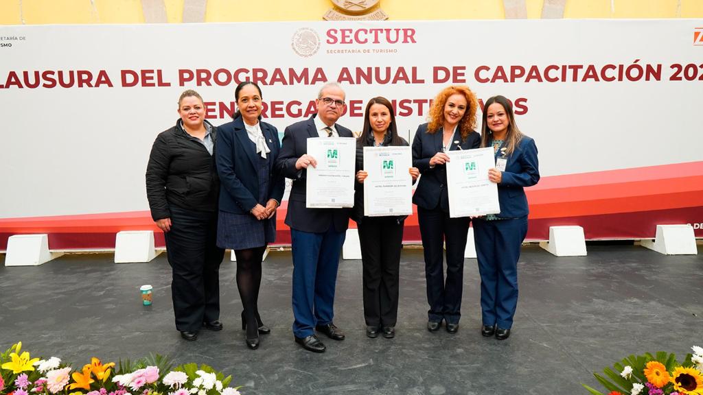 Certifican a hoteles Parador, Mesón de Jobito y Paraíso Caxcán