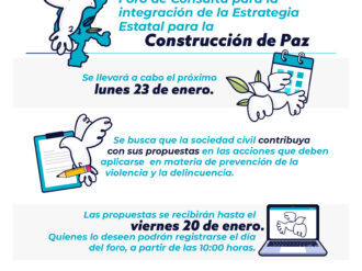 Anuncian Foro de Consulta para la Integración de la Estrategia Estatal.