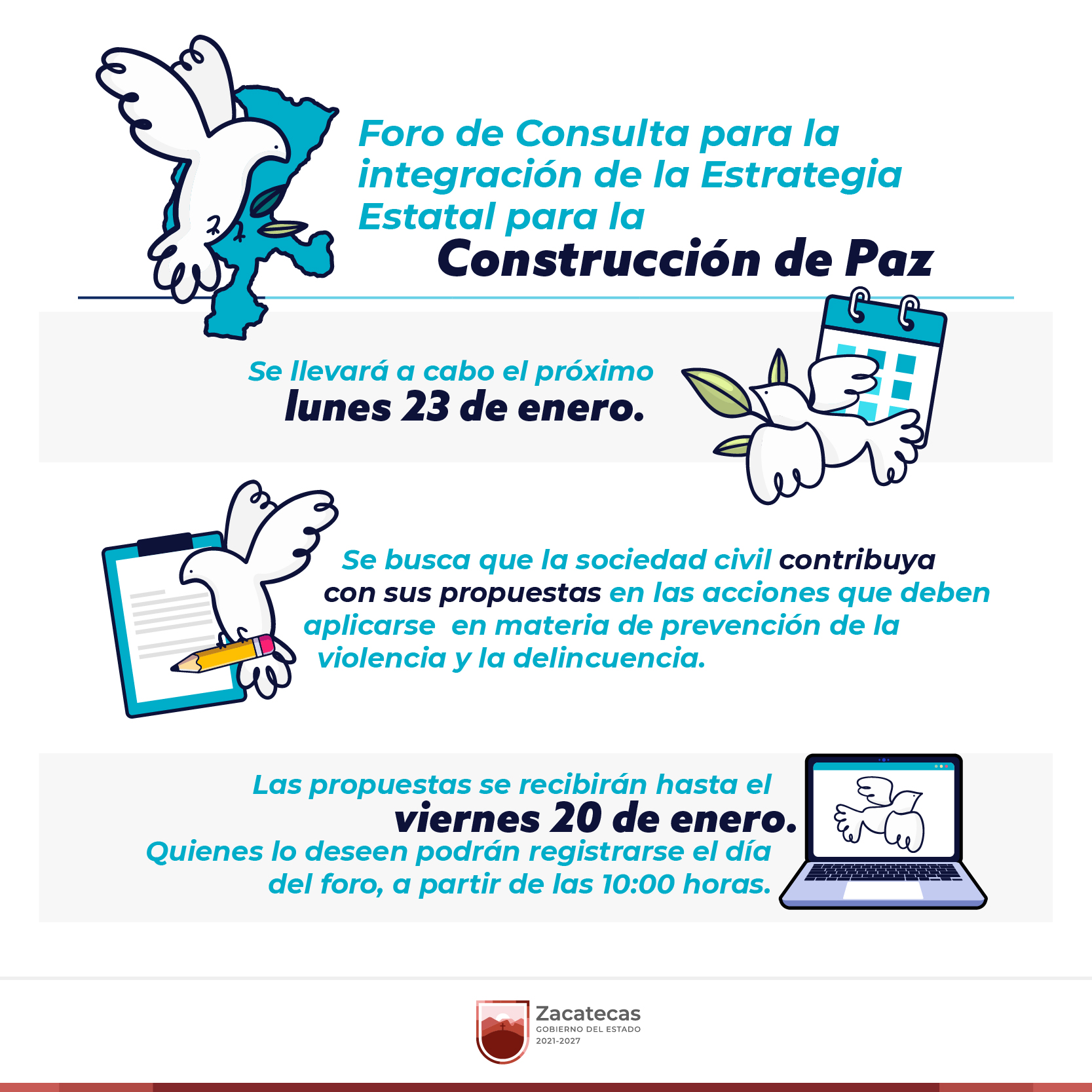 Anuncian Foro de Consulta para la Integración de la Estrategia Estatal.