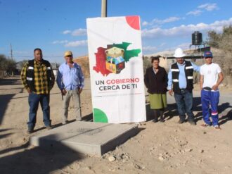 Entrega alcalde drenaje en San Antonio del Ciprés 