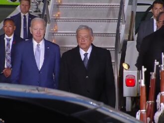 Recibe AMLO a su «amigo» Joe Biden en el AIFA