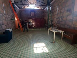 Avanza rehabilitación del templo en Peñitas de San Mateo