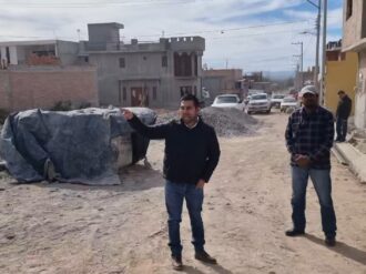 Supervisa Omar Tellez obras de pavimentación