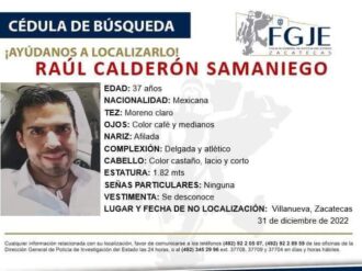 Encuentran a Raúl sin vida; desapareció el 31 de diciembre