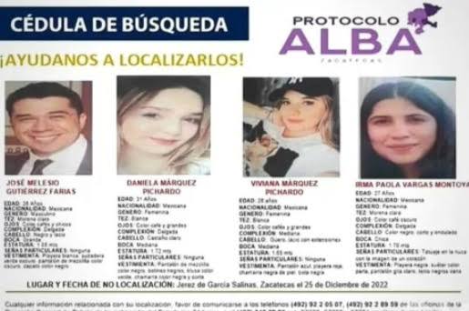 Hallan cuerpos de tres mujeres y un hombre; se presume que podrían ser de los jóvenes de Colotlán