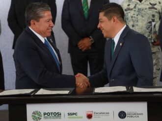 Firman convenio de seguridad SLP y Zacatecas
