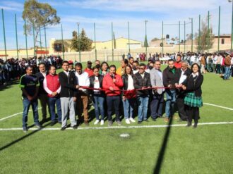 Inaugura Omar Téllez cancha en el Cobapi