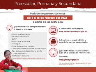 Inician hoy las preinscripciones 