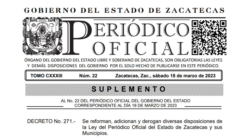 Suprimen edición impresa del Periódico Oficial