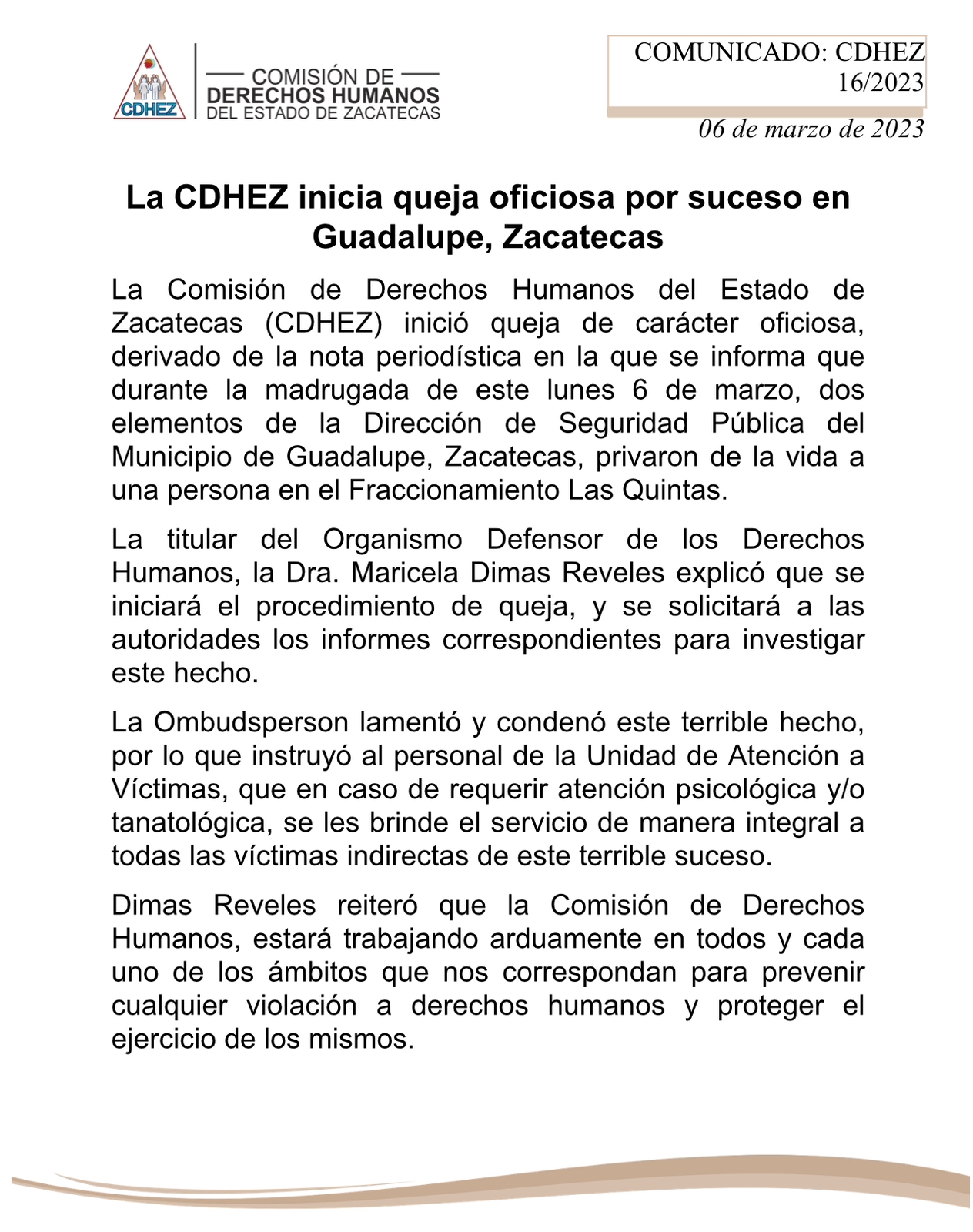 Policías de Guadalupe asesinan a un joven
