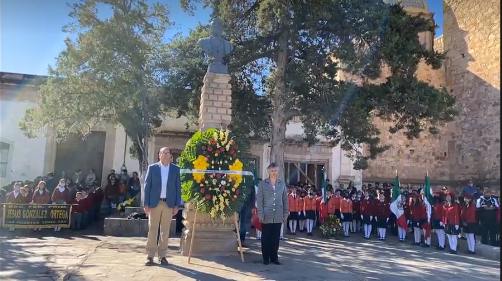 Conmemoran natalicio de Benito Juárez en Sombrerete