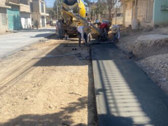 Avanzan obras en la calle Isabel Robles 