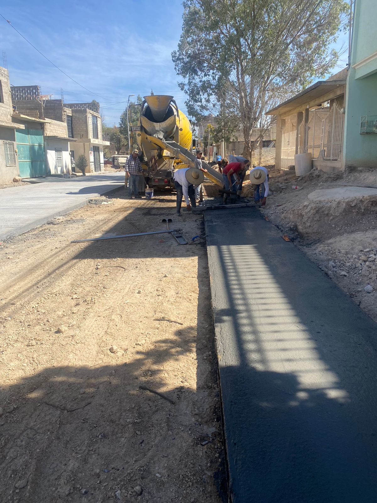 Avanzan obras en la calle Isabel Robles 