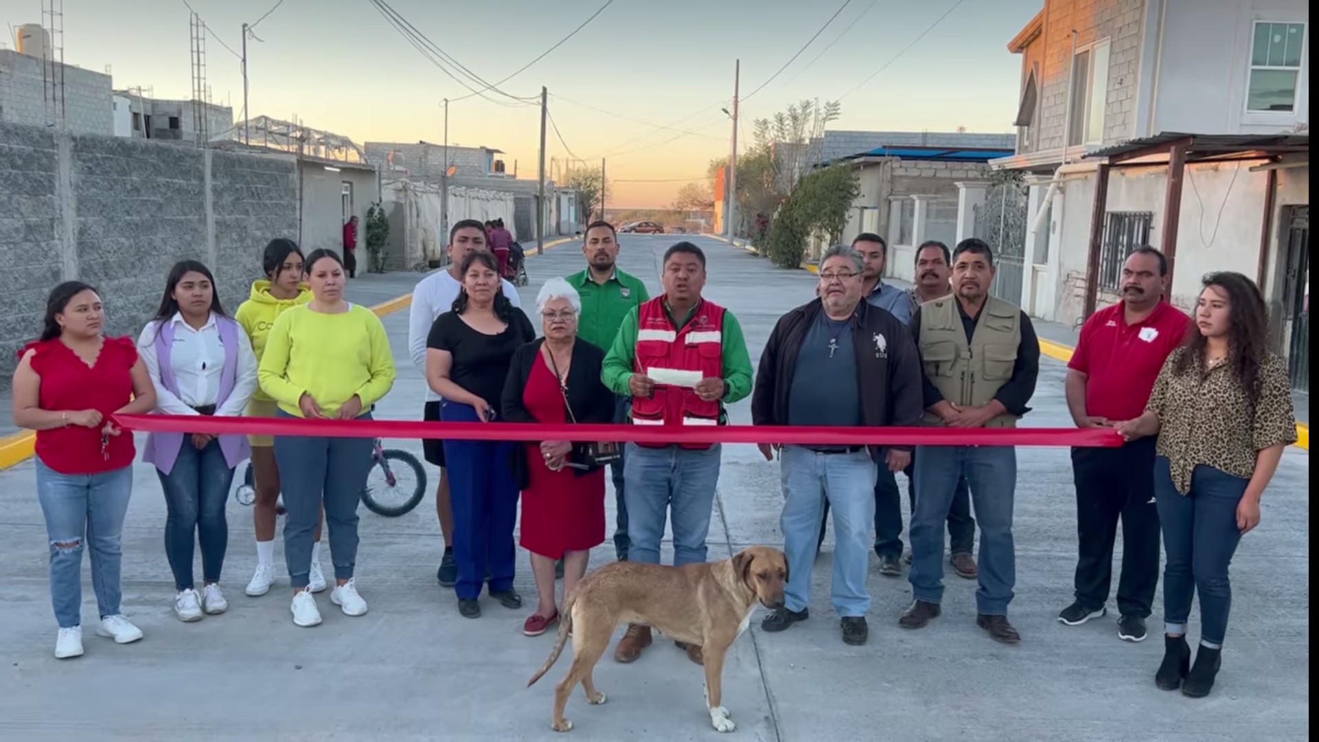 Entrega obra de pavimentación Pier Michel