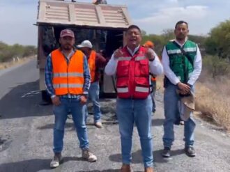 Rehabiltan carreteras de Villa de Cos