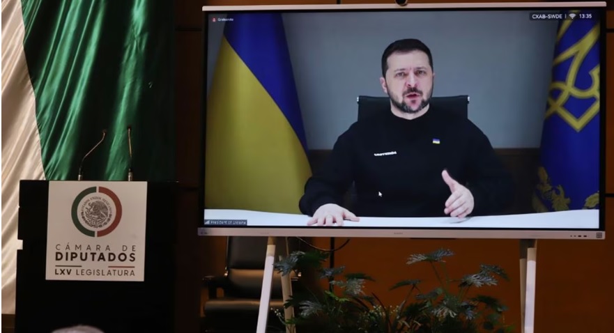 Zelenski pide a México unirse a la “fórmula ucraniana de la paz”