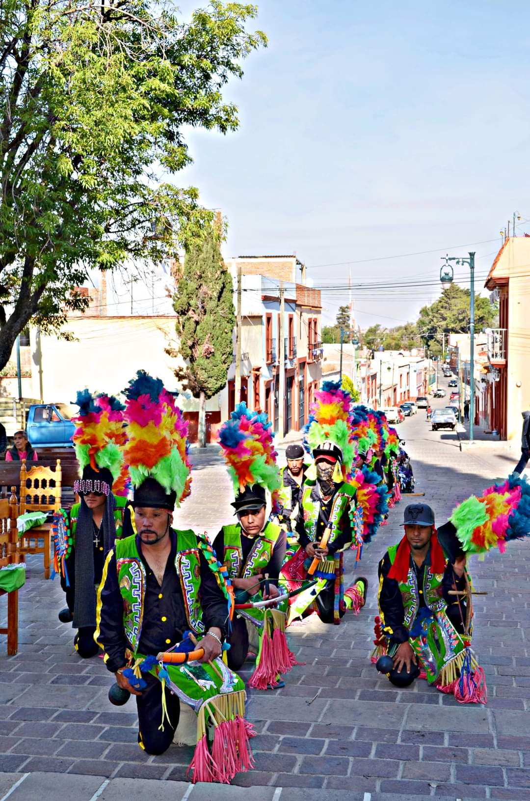 Honran a la Santa Cruz en el barrio de Tlaxcala