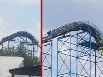 Falla en juego mecánico de Six Flags deja varados en las alturas a visitantes