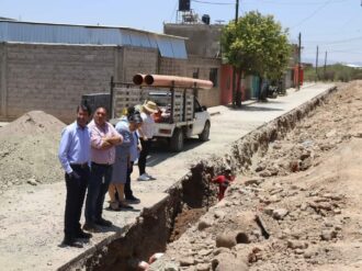 Supervisa obras el alcalde de Calera