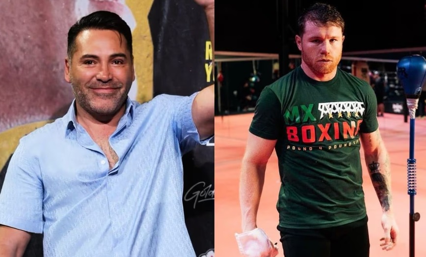 Critica Óscar de la Hoya a El Canelo Álvarez por practicar golf