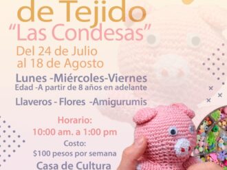 Invitan a niños a curso de tejido