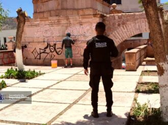 Detienen a siete por rayar paredes del Centro Histórico