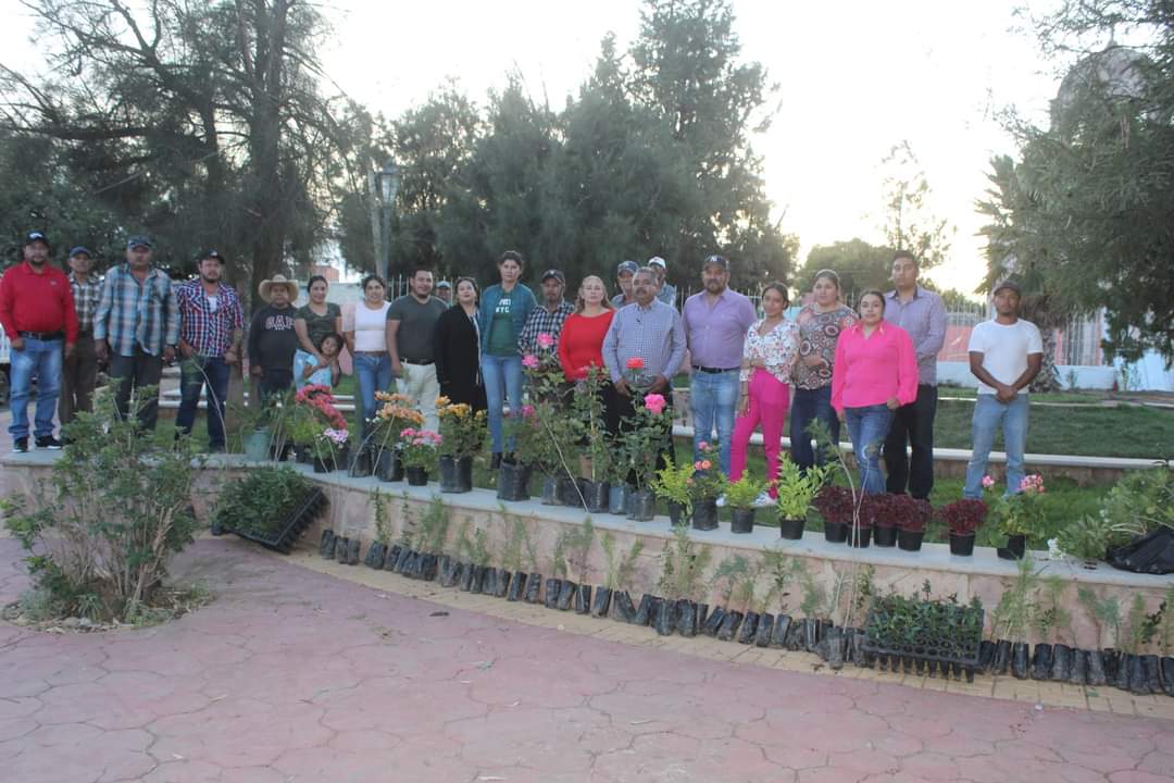 Embellecen el jardín de San Antonio del Ciprés