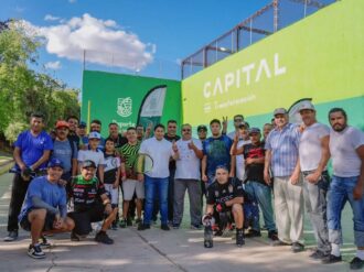 Rehabilitan cancha de la Unidad Benito Juárez