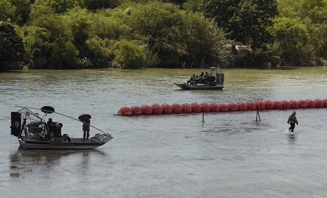Realizan recorridos terrestres y en aerobote por zona de boyas en el Río Bravo
