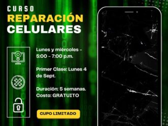 Ofrecen curso de reparación de celulares